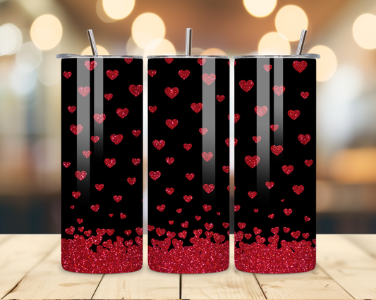 Valentine's Day - Hearts' Designs #1 - 20 Oz Stainless Steel Tumbler