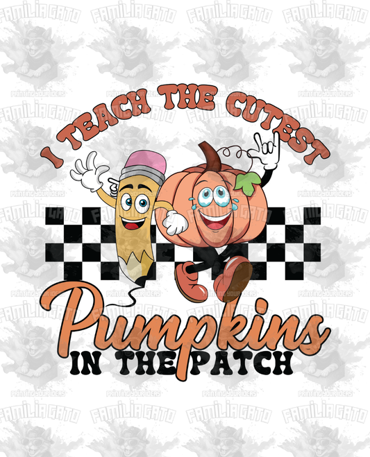 Fall - I teach the cutest Pumpkins #1 DTF Transfer