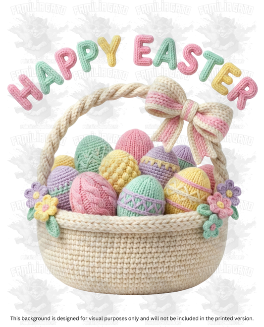 Easter Faux Yarn #29 DTF Transfer