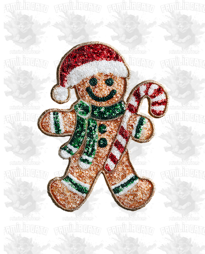 Faux Sequin Cookie DTF Transfer