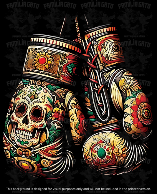 Mexican Boxing Gloves #2 DTF Transfer