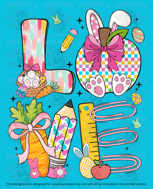 Easter Teacher Doodles #2 DTF Transfer