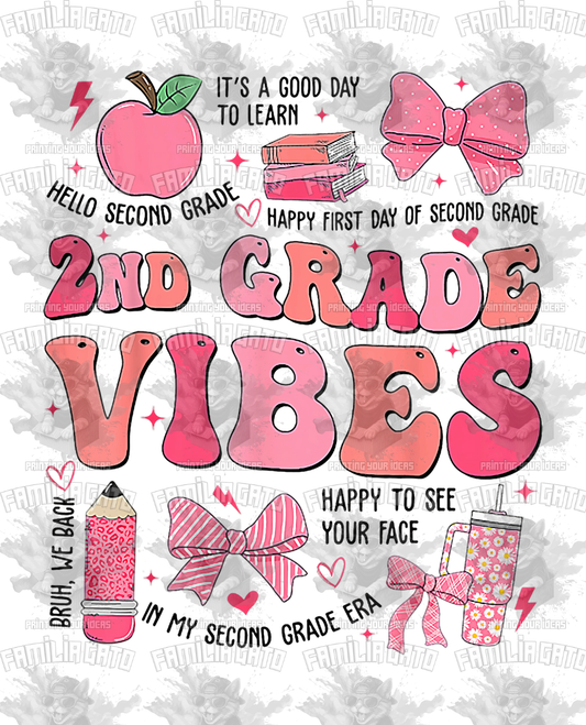 2nd Grade Vibes DTF Transfer