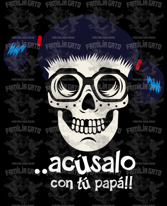 Chilindrina Acusalo con tu Papa DTF Transfer
