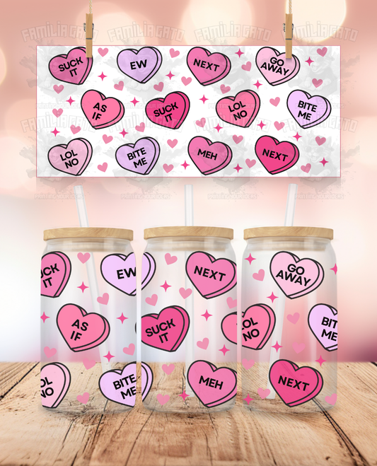 Valentine's Day - Anti Valentine's Candy Hearts #1 UVDTF Wrap