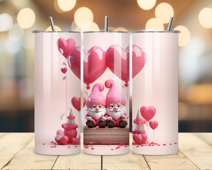 Valentine's Day - Gnomes' Designs - 20 Oz Stainless Steel Tumbler