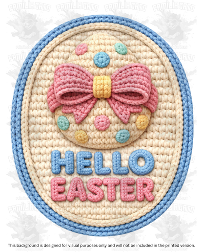 Easter Faux Yarn #30 DTF Transfer