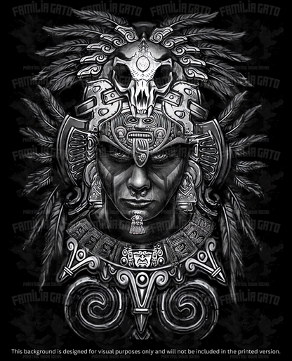 Aztec Warrior #5 DTF Transfer