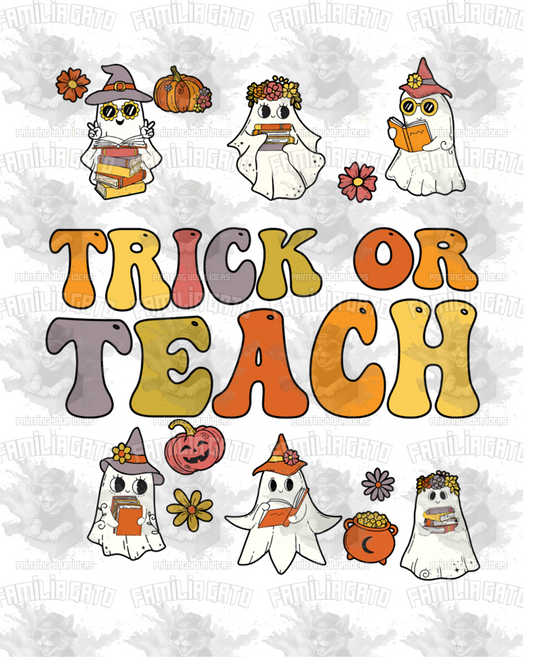Trick or Teach #5 Halloween DTF Transfer
