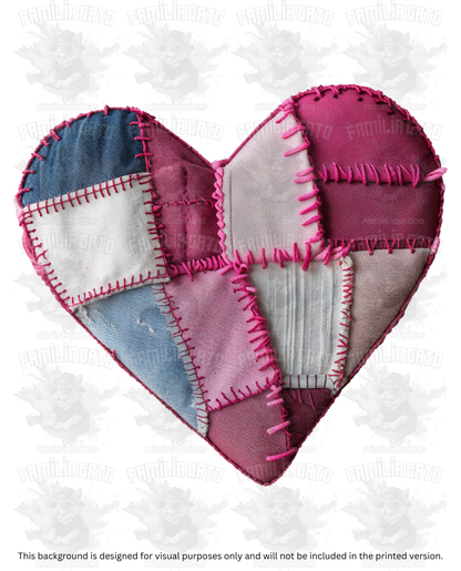 Valentine's Day - Faux Yarn Heart #3 DTF Transfer