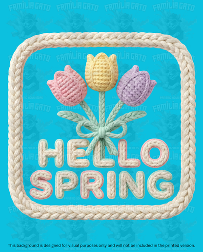 Easter Faux Yarn #31 DTF Transfer