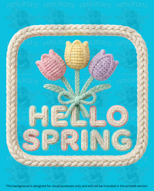 Easter Faux Yarn #31 DTF Transfer