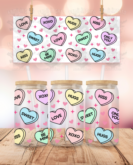 Valentine's Day - Candy Hearts #1 UVDTF Wrap