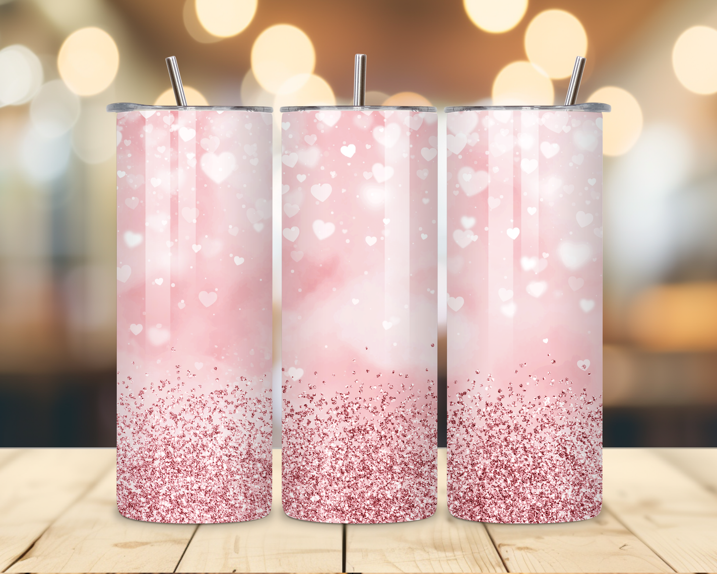 Valentine's Day - Hearts' Designs #1 - 20 Oz Stainless Steel Tumbler
