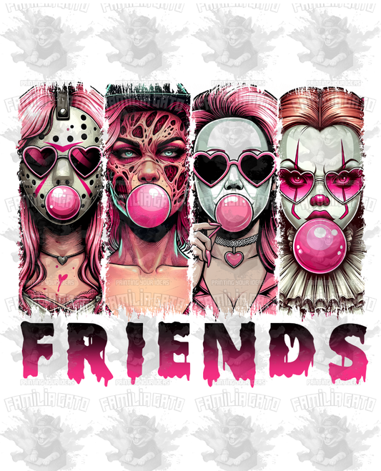 Horror Movie Characters GIRLS FRIENDS DTF Transfer