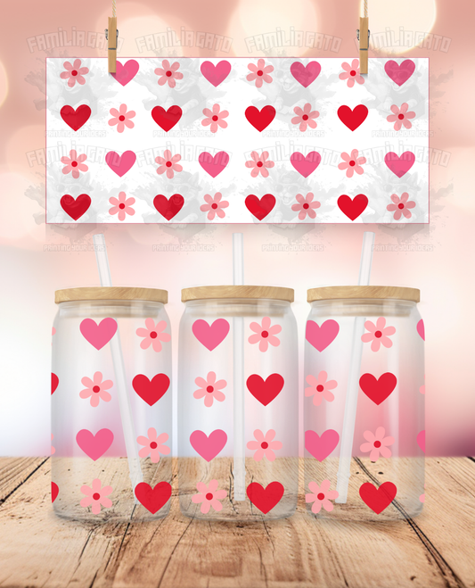 Valentine's Day - Daisy Love Hearts UVDTF Wrap