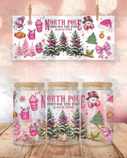 North Pole Christmas Tree Farm UVDTF Wrap