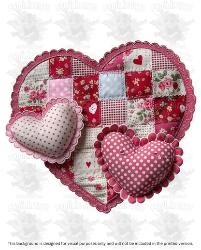 Valentine's Day - Faux Yarn Heart #5 DTF Transfer