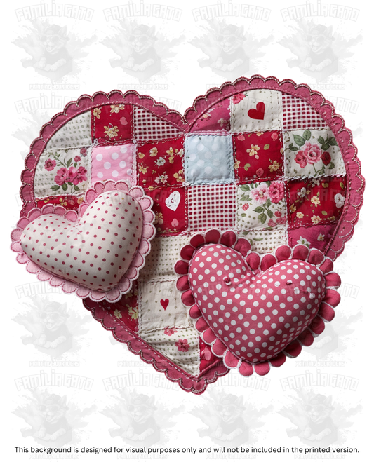 Valentine's Day - Faux Yarn Heart #5 DTF Transfer