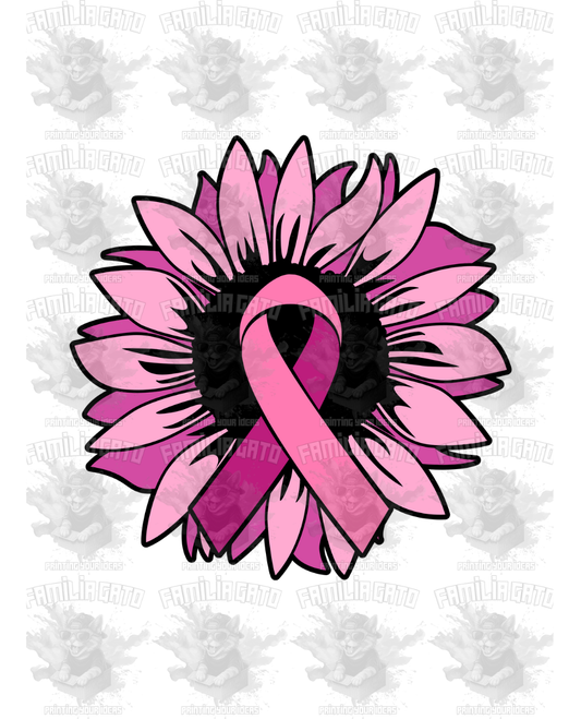 Cancer awareness ribbon - Daisy DTF Transfer
