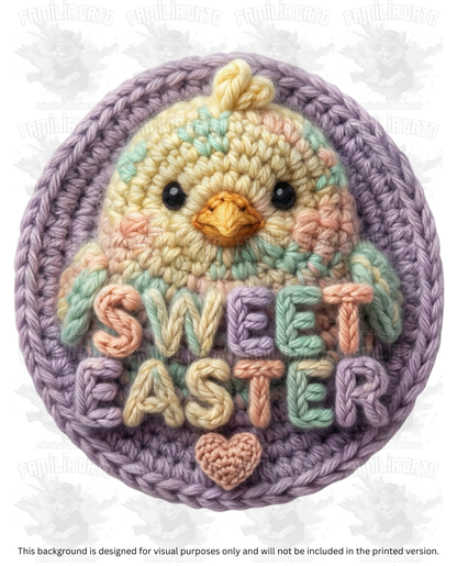 Easter Faux Yarn #34 DTF Transfer