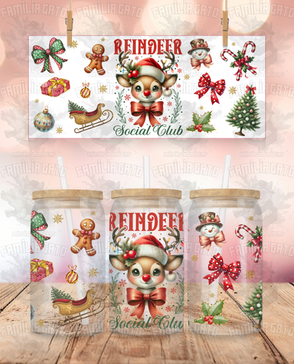 Reindeer Social Club UVDTF Wrap
