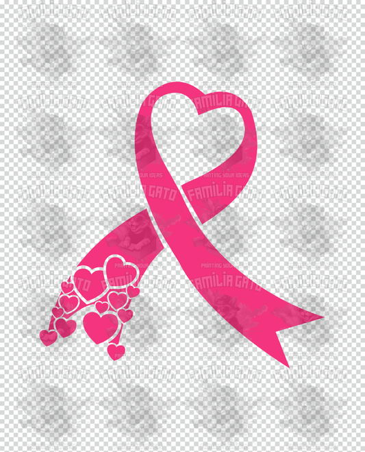 Cancer awareness ribbon #2 DTF Transfer