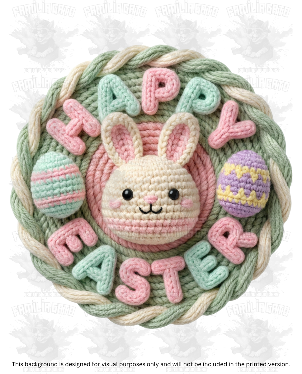 Easter Faux Yarn #36 DTF Transfer