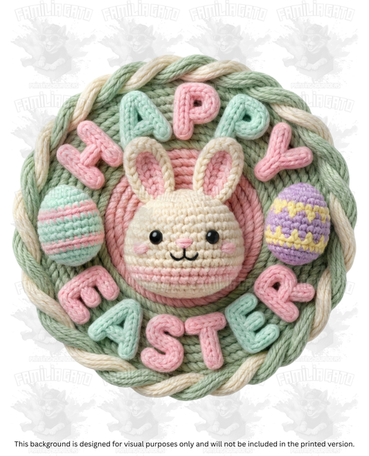 Easter Faux Yarn #36 DTF Transfer