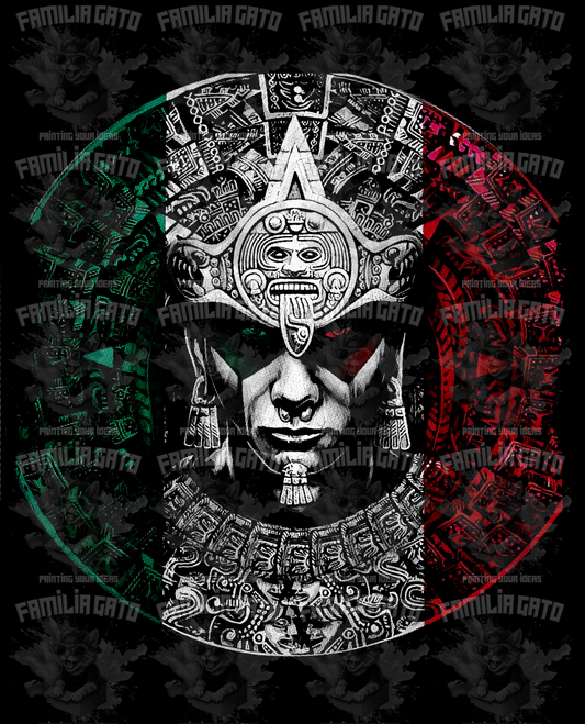 Mexico Azteca Halftones DTF Transfer