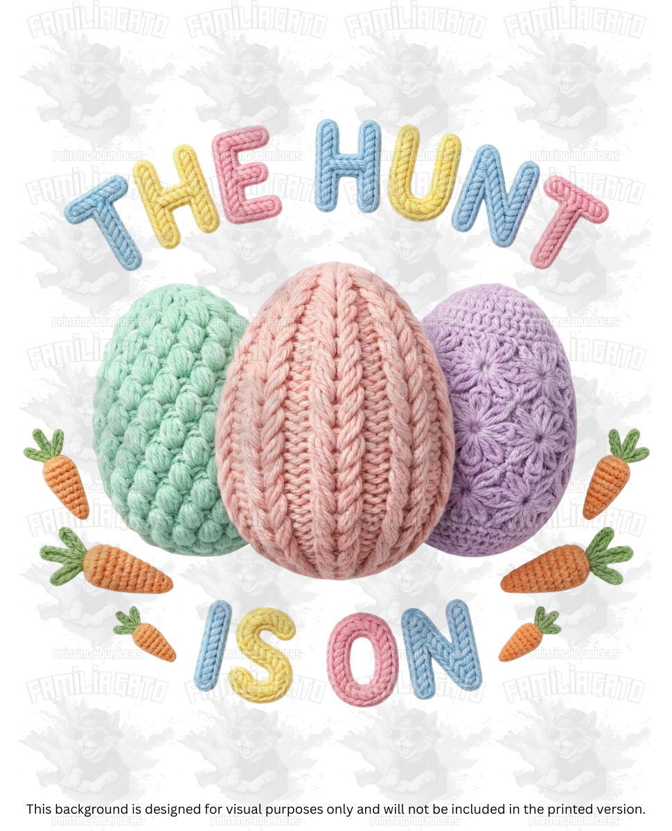 Easter Faux Yarn #37 DTF Transfer