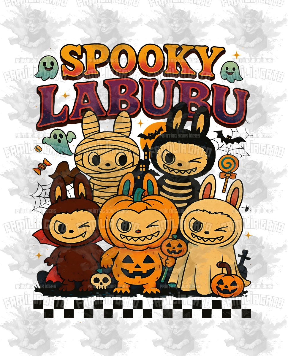 Labubu Halloween DTF Transfer #1