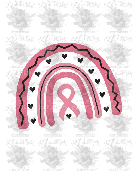 Cancer awareness ribbon #4 DTF Transfer