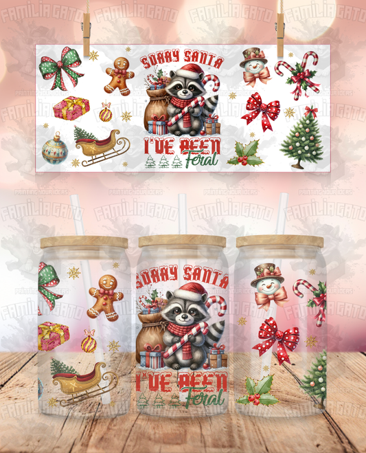 Sorry Santa I've Been Feral #2 UVDTF Wrap