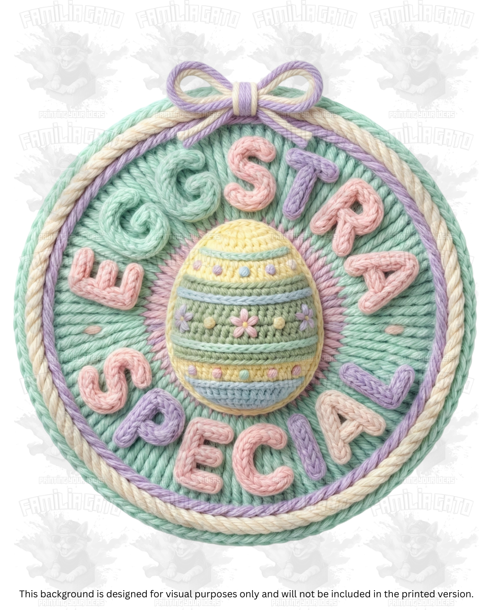 Easter Faux Yarn #38 DTF Transfer