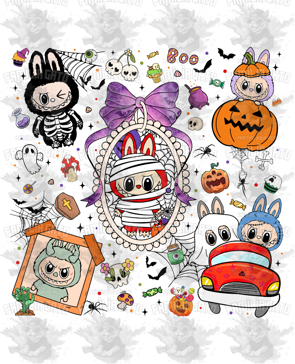 Labubu Halloween DTF Transfer #8