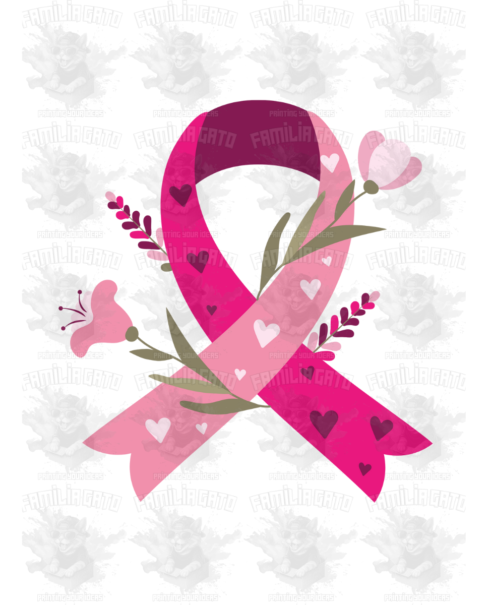 Cancer awareness ribbon #5 DTF Transfer