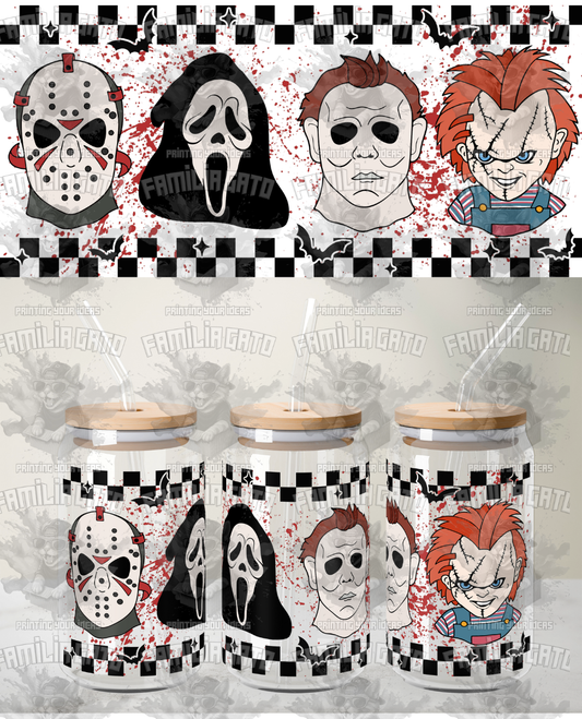 Halloween Horror Characters #3 UVDTF Wrap