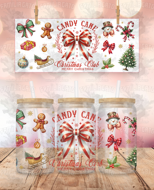 Candy Cane UVDTF Wrap