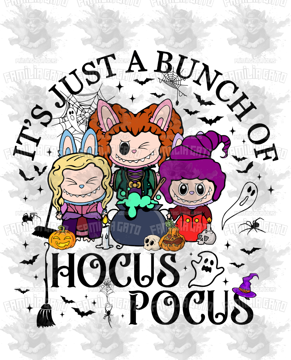 Labubu Halloween DTF Transfer #13 Hocus Pocus