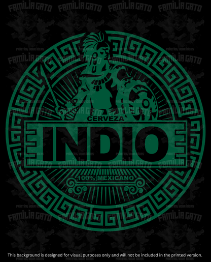 Mexican Cerveza Indio DTF Transfer