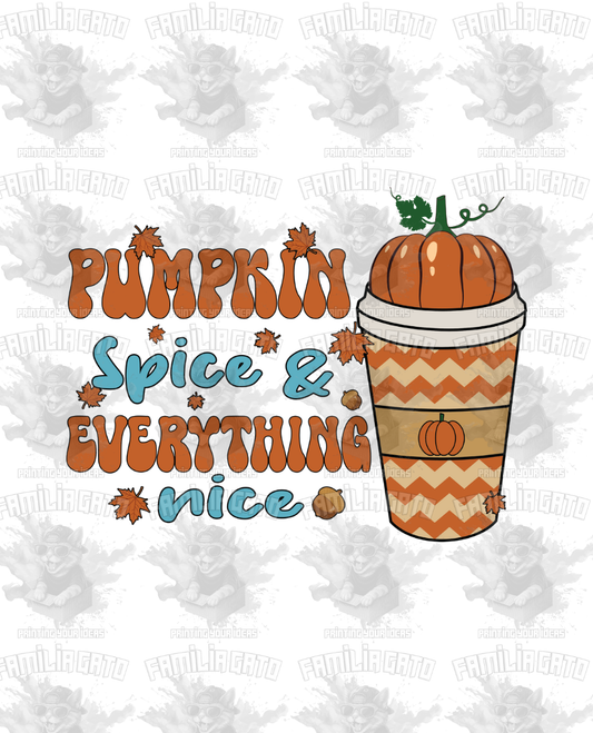 Fall - Pumpkin Spice & Everything #2 DTF Transfer