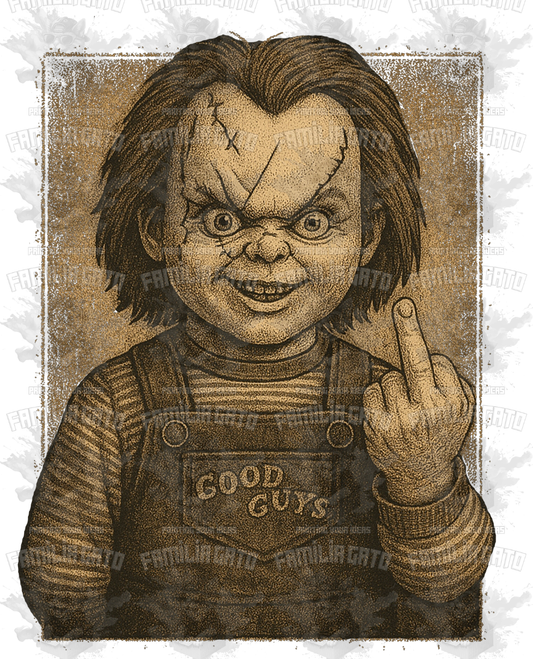 Horror Movie Character Middle Finger #1 DTF Transfer