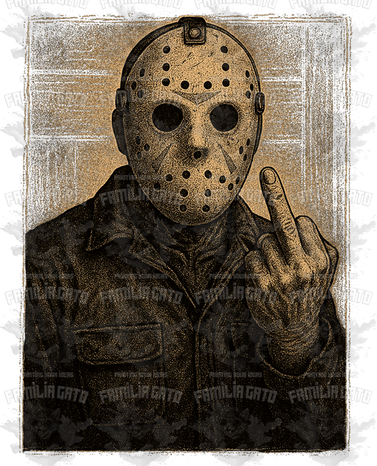 Horror Movie Character Middle Finger #3 DTF Transfer