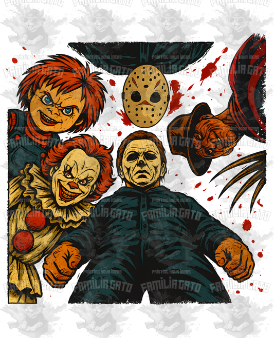 Horror Film Characters We got you #2 DTF Transfer