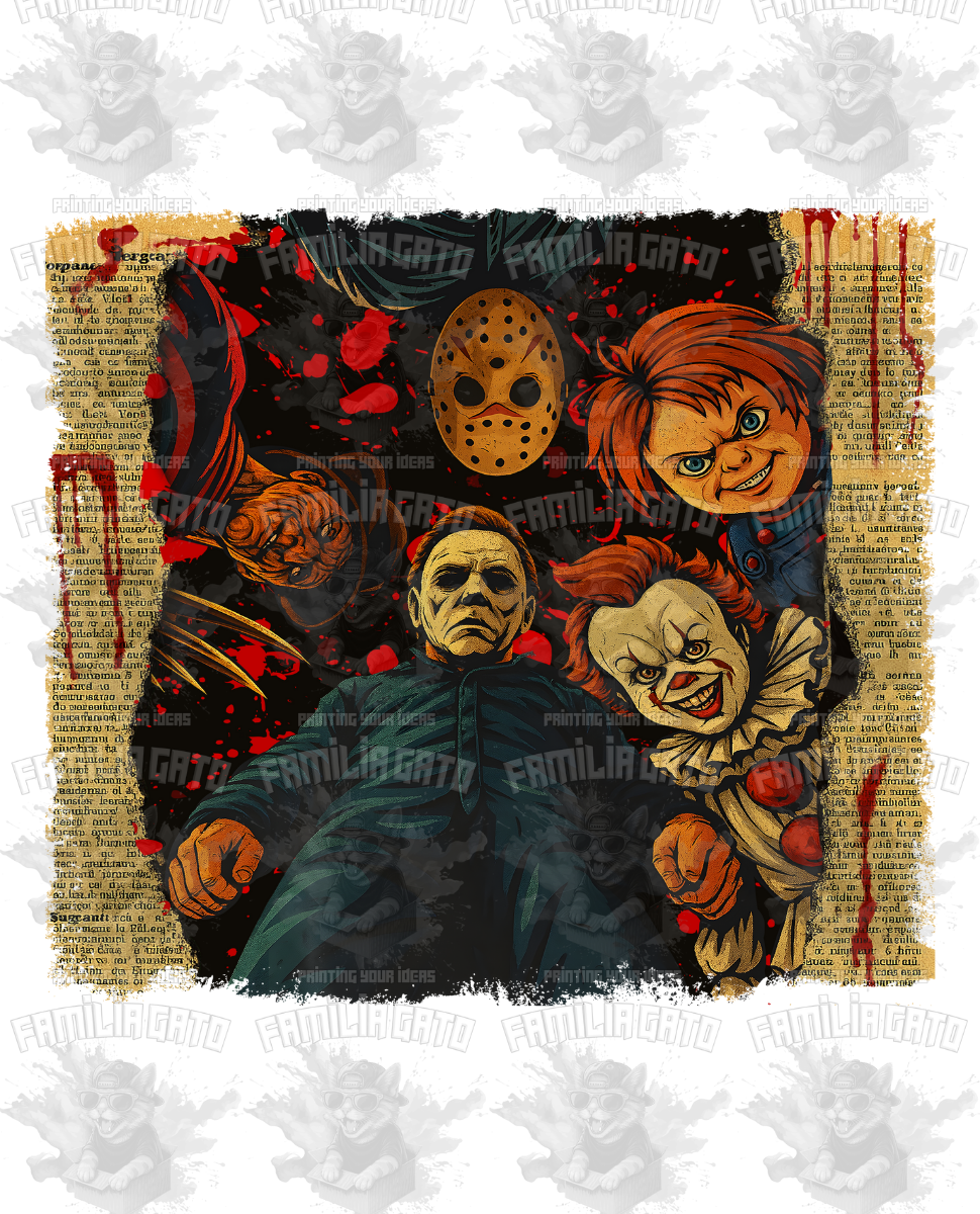 Horror Film Characters We got you #6 DTF Transfer