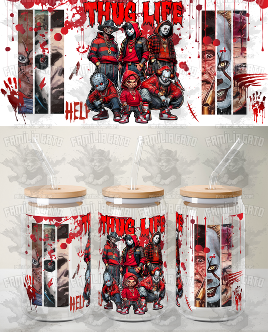 Thug Life Halloween UVDTF Wrap