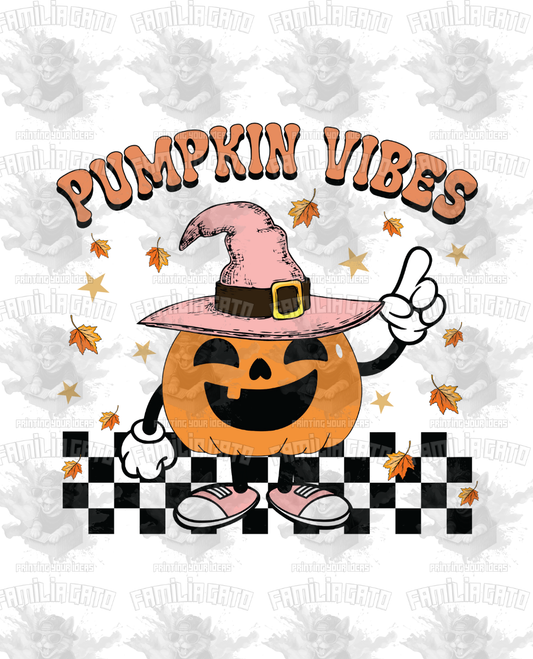 Fall -  Pumpkin Vibes #1 DTF Transfer