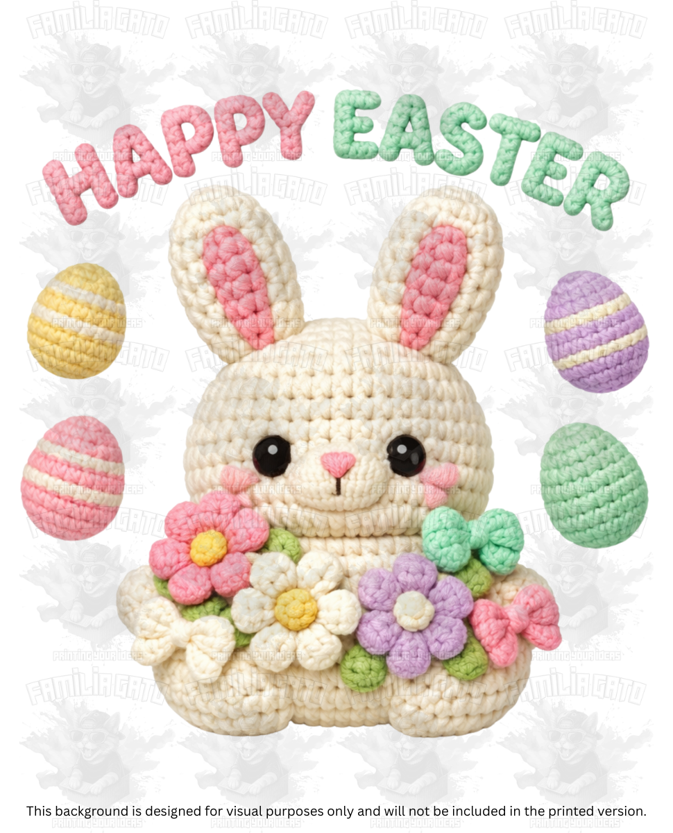 Easter Faux Yarn #42 DTF Transfer