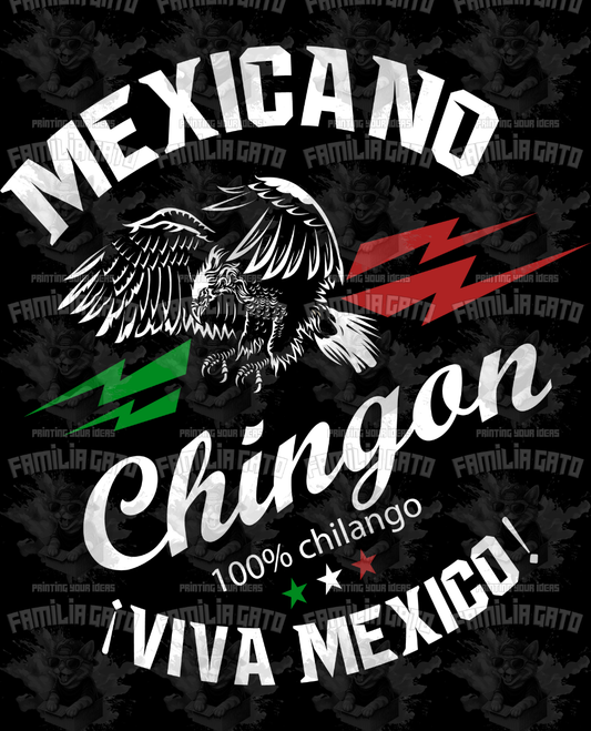 Mexicano Chingon Viva Mexico DTF Transfer